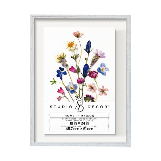 Home™ White Distressed Float Frame by Studio Décor